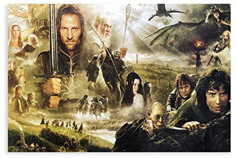 Style1 Wandposter Herr der Ringe, Motiv Trilogie, 30 x 45 cm
