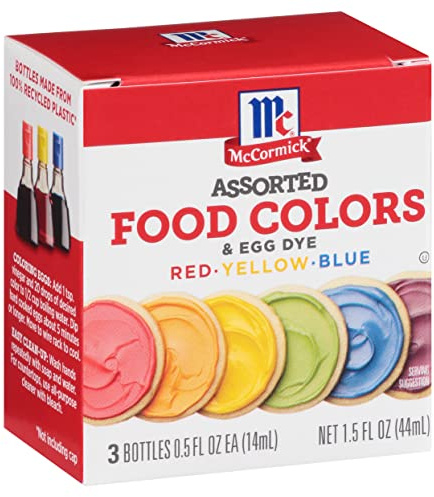 McCormick Assorted Food Colors & Egg Dye, 1.5 fl oz