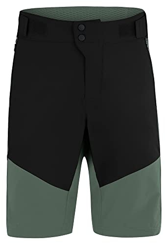 Ziener Herren Nasek X-gel Fahrrad Shorts Rad Hose mit Innenhose Mountainbike Outdoor Freizeit atmungsaktiv schnelltrocknen, Pine Tree, 52 EU