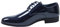 Scarpe Uomo Class Blu Scuro Vernice Linea Classica Eleganti Cerimonia (Blu Scuro Lucide, Numeric_43)