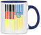 wowshirt Tasse Deutschland Ukraine Deutsche ukrainische Flagge Dreizack Wurzeln, Farbe:White - Navy