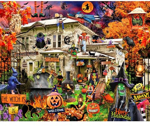 White Mountain Puzzles Witches Welcome, 1000 Piece Jigsaw Puzzle