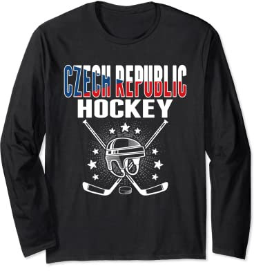 Tschechische Republik Eishockey-Fans Trikot - Support Czech Hockey Langarmshirt