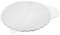 Decoraparty 50 Voiles Blancs Tulle, Fleurs Ronds de Organza pour Emballage de Boites à Dragées, Faveurs de Mariage, Communion, Remise de diplômes, Baptême, Petits Cadeaux, Marque-Places – Ø 24,5 cm