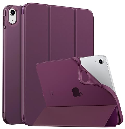 MoKo Custodia Protettiva per iPad (A16) 11a Generazione 11 Pollici 2025/10a Gen 10,9 2022,iPad Cover in TPU e Pelle PU con Chiusura Magnetica, Sostegno,Auto Riattivazione/Standby, Viola Scuro