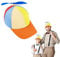 Aomig Propeller Mütze, Bunte Propellermütze, Hubschraubermütze Propeller Cap, Hubschrauber-Kappe, Baseball Cap Party Hut für Erwachsene (Orange Baseballkappe)