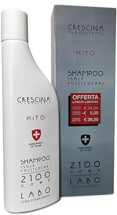 Labo Crescina Transdermic Mito Shampoo für Haarwachstum 2100 für Herren, 150 ml