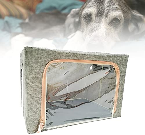 KUMIAO Incubadora de atomización para mascotas, caja de terapia de oxígeno para perros y gatos para tratamiento de respiración de tos, caja nebulizadora ideal para gatitos y cachorros en Amazon