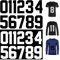 XoeLLe Termoadesivi con Numeri da 0 a 9, 22 pezzi Numeri di Termoadesivo Decalcomanie Impermeabile Lettere Termoadesive Numeri per Uniformi di Squadra, Sport, Cappelli, Basket, Baseball