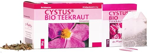 Dr. Pandalis - CYSTUS BIO TEEKRAUT– Zistrosentee – 2x 20 Cistus incanus Bio Tee Aufgussbeutel – Premium Qualität – Das Original aus der Apotheke