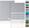 NOUR Hamamtuch Strandtuch | 2er Pack | groß 100x200 cm | aus 100% Baumwolle | Picknickdecke | Saunatuch | Extra leicht | saugstark | schnelltrocknend | Sandfrei (grau)