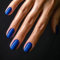Faux Ongles Court MouyouGlow,Carré Unicolore Blue Press on Nails avec Colle à Ongles,Eckig Bleu Acryl Fake Nails pour Femmes & Filles