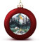 Weihnachtskugel-Ornamente, Wildnis-Camping, bedruckte Weihnachtskugeln, hängende Weihnachtskugeln, Halloween-Deko-Kugeln