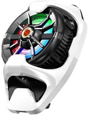 Enfriador de teléfono celular,Ventilador de enfriamiento de teléfono, Radiador de refrigeración del teléfono con clip trasero, Ventilador portátil para teléfono celular con iluminación RGB, ventilador