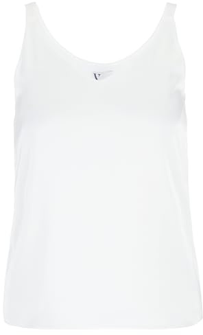 Vera Mont Damen Satin-Bluse mit V-Ausschnitt Rohweiß,36