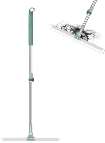 Hair, Rubber Squeegee Cleaning Tool, Pet Broom For Carpet, Water Wiper Scrubbing Action, Effortless Liquid Spill Management, Maintenance Solution, Lightweight