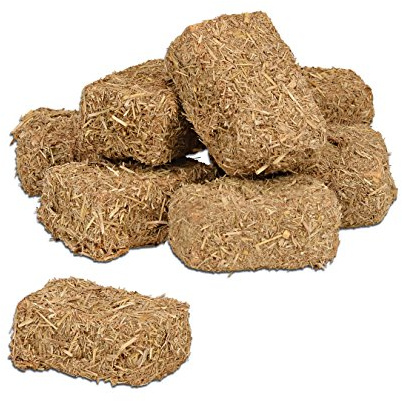 Department 56 Poly Styrene Snow Village Accessories Hay Bales Miniature Figurine Set, 0.75 Inch, Brown