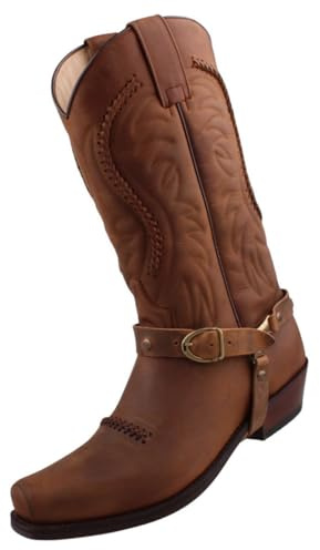 Sendra Boots Herren Cowboy Stiefel Braun EU 42