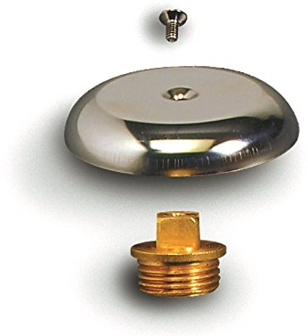 acquastilla 104513 Stopfen mit Rosette Hutmutter und Schraube M4 x 8