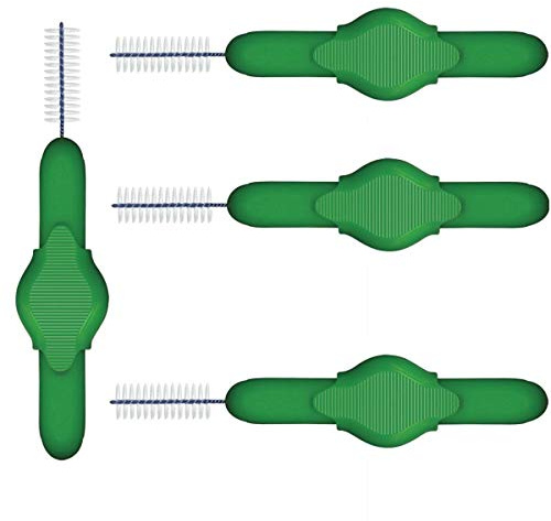 Stoddard Icon Bürsten für die Zahnzwischenräume, 25 Stück, Vorteilspack, mit ausziehbaren Griffen, in 4 Größen und Farben erhältlich Bürsten zur Reinigung der Zahnzwischenräume; zur Entfernung von Zahnbelag, Zahnstein; für die Mundhygiene