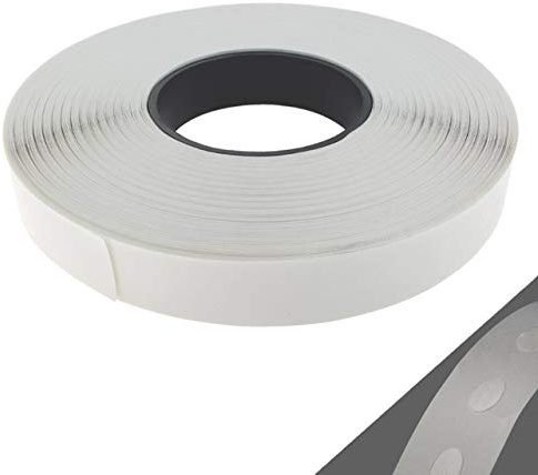 Doppelseitige Klebedots auf Rolle, Ø ca. 9 mm, 5000 Stück, mittel haftend | transparent, ablösbar