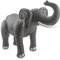 cama24com Aufblasbarer Elefant Safari-Dschungel-Motto-Party-Deko Aufblastier Palandi®