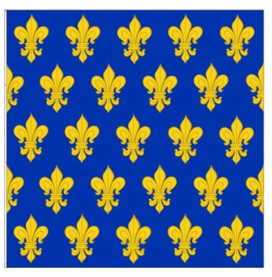Unbekannt Lilien Lilienbanner Fleur de Lis Frankreich Fahne 150 x 150 cm Flagge.
