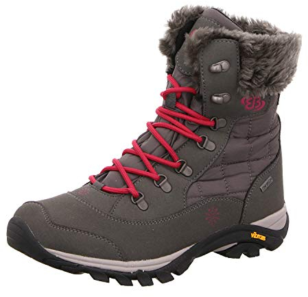 Brütting Himalaya, Stivali da Neve, Donna, Grigio (Anthracite/Rosa), 42 EU