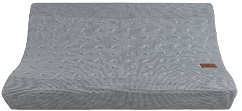 Baby's Only - Wickelauflagenbezug Cable - Feine Zopfmuster - Klassischen Touch - Grau - 45x70 cm