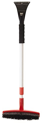 Burwells Snow Brush & Ice Scraper – Car Windscreen Windshield Snow, Ice & Frost Removal Heavy Duty Tool with Easy Grip Telescopic Handle – Versatile Winter Accessory for Cars, Windows, Doors, Roofs