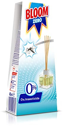 Bloom Zero Mosquitos común y tigre, difusor en varillas, repelente para insectos voladores, contra mosquitos común y tigre con 0% insecticida