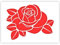 QBIX Rose Schablone - Rose Knospe Schablone - Blume Schablone - Blätter Schablone - A5 Größe - wiederverwendbare DIY Schablone zum Malen, Backen, Basteln, Wand, Möbel