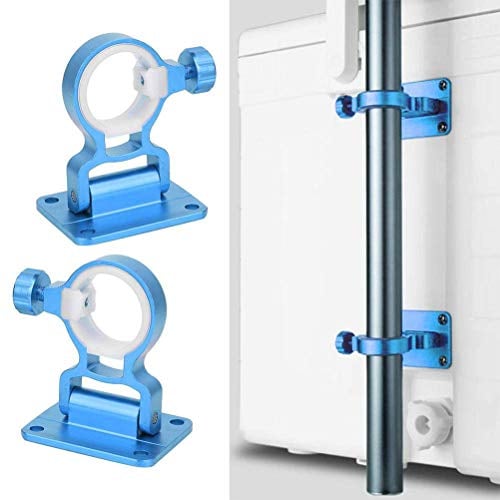 Auplew Fishing umbrella holder 2 pieces aluminum boat rod holder accessories sun umbrella stand wall bracket rods