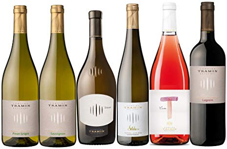 6 er Probierpaket Weine der Kellerei Tramin | Südtirol | trocken | 6 x 0,75 L.