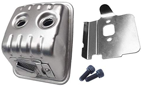 Hippotech Escape Silenciador con Aislante Térmico para Motosierra Husqvarna 435 440 440E 445 450