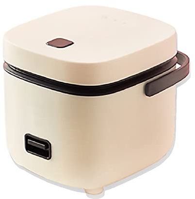 1.2L Small Rice Cooker with Steamer, One-Touch Operation, Warm Function, Non-Stick Coating, Easy Clean, for 1-2 Person, 200W, 220-240V,Beige