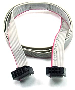 POPESQ® 1 Stk. x IDC Kabel 8 polig 10cm 2.54mm Verbinder Flachbandkabel #A4566