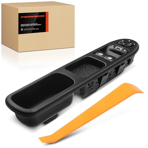 Frankberg Interrupteur de lève-vitre avant gauche 6554QC | Compatible avec: Berline 207, C3 Picasso SH, 207 SW Box/Combi WK, 207 WA WC, 207 SO WK, C3 Picasso, 207 WA_WC_