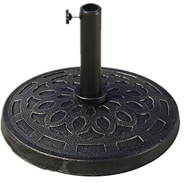 MaxxGarden - Pied de Parasol (22kg) - Pied de Parasol Balcon avec béton - Pied de Parasol pour parasols en Porte-à-Faux avec Support de Tube réglable - Pied de Parasol en Plastique - NOI