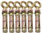 Expansion Eye Bolts (Shield Eye Bolts) Super Heavy Duty Anchor Bolts For Securing Concrete/Masonry (Multiple Sizes) *FIXINGS DIRECT* (M6 X 80MM (6PCS))