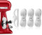 AUHSSAN 4 Stück Kabel Organizer für Geräte, Kabelhalter Selbstklebend, Kabelorganisator, Kabelaufwickler, Kabelklemme für kleine Küchengeräte, Mixer, Kaffeemaschine, Air Fryer (Weiß)