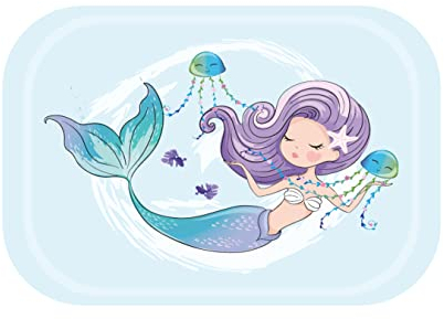 Harfield Children's Mermaid Small Serving Tray Food Snack Platter 27×18.5cm