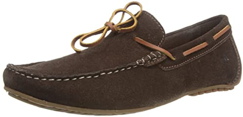 Hush Puppies Men's Reuben Boat Shoe, Brown, 7