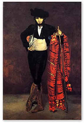 Impressionistische bilder-Leinwandbilder-Berühmte Gemälde Druck auf Leinwand von Edouard Manet-Leinwand Wandkunst Poster und Kunstdrucke-Junger Mann im Kostüm eines Majo 50x85cm(20x33in)Rahmenlos