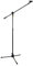 Hercules Microphone Stand, 111.5-168 cm, Boom, 2-in-1, EZ Grip, Three Legged