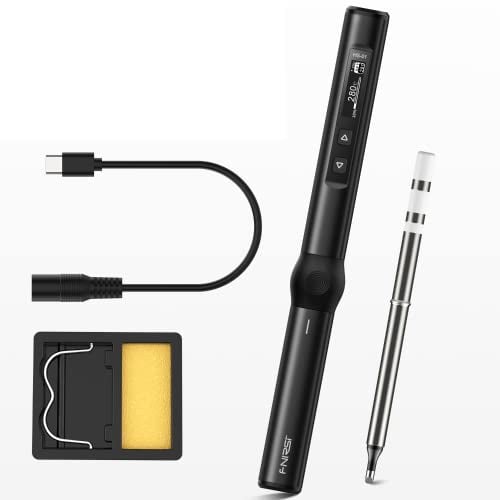 DollaTek Saldatore elettrico intelligente PD 65W Saldatore portatile regolabile a temperatura costante a calore rapido