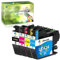 Jettruemedia LC424 LC 424 Druckerpatronen Kompatibel für Brother LC-424 Tintenpatronen LC424 Patronen Multipack für Brother DCP-J1200W DCP-J1200WE(1 Schwarz, 1 Cyan, 1 Magenta, 1Gelb, 4-erPack)