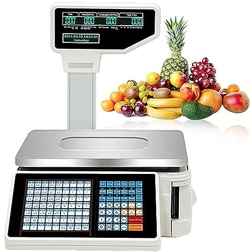 Gewerbliche Etikettendruckwaagen,Barcode Druckwaage,Turmstangenanzeige,Registrierkasse,Etikettendruckwaage Stangenanzeige für Etiketten und Quittungsdruck,machine