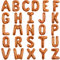 TONIFUL 52 Stück 16 Zoll Orangefarbene Buchstabe A-Z Ballons Benutzerdefinierte Phrase Mylar Folie Alphabet Erstellen Sie Ihr Eigenes Banner für Geburtstag Jubiläum Feier Graduierung Party Supplies