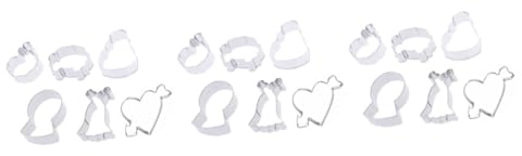 BESTonZON 18 Pollici Tagliabiscotti Da Sposa Panettone Al Cioccolato Peep Tagliabiscotti Taglierina Per Matrimoni Tagliabiscotti Matrimonio Abito Fresa Anulare Vestito Da Sposa Fustellatura
